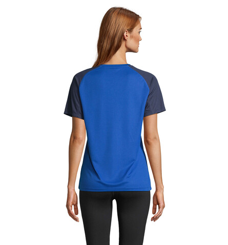 VORTEX WOMEN RAGLAN T-SHIRT - French Navy/Royal Blue bedrucken, Art.-Nr. S04788-ET-L VORTEX WOMEN RAGLAN T-SHIRT - French Navy/Royal Blue bedrucken, Art.-Nr. S04788-ET-L