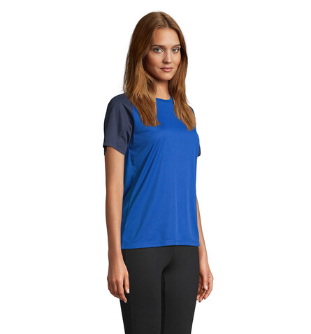 VORTEX WOMEN RAGLAN T-SHIRT - French Navy/Royal Blue bedrucken, Art.-Nr. S04788-ET-L VORTEX WOMEN RAGLAN T-SHIRT - French Navy/Royal Blue bedrucken, Art.-Nr. S04788-ET-L