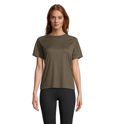 VORTEX WOMEN RAGLAN T-SHIRT - Army bedrucken, Art.-Nr. S04788-AR-XL
