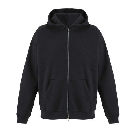 ELIOTT FULLZIP HOODIE - Schwarz bedrucken, Art.-Nr. S04884-BK-S