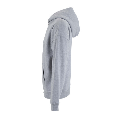 ELIOTT FULLZIP HOODIE - Grau-Melange 2 bedrucken, Art.-Nr. S04884-GY-3XL