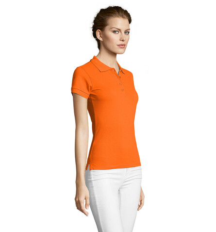 PEOPLE DAMEN POLO 210g - Orange bedrucken, Art.-Nr. S11310-OR-L