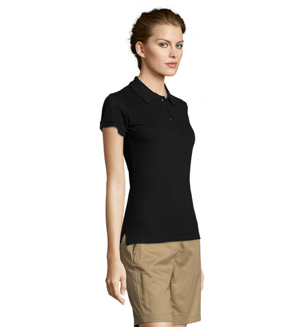PEOPLE DAMEN POLO 210g - Schwarz bedrucken, Art.-Nr. S11310-BK-S PEOPLE DAMEN POLO 210g - Schwarz bedrucken, Art.-Nr. S11310-BK-S