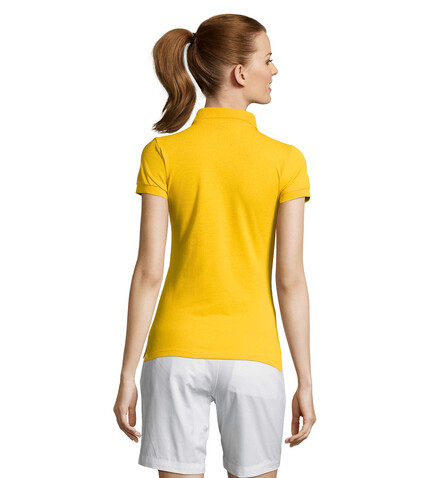 PASSION DAMEN POLO 170g - Gold bedrucken, Art.-Nr. S11338-GO-M