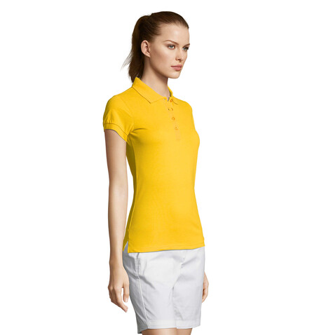 PASSION DAMEN POLO 170g - Gold bedrucken, Art.-Nr. S11338-GO-M