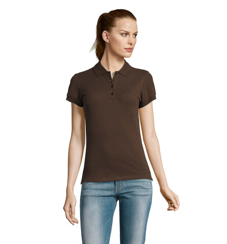 PASSION DAMEN POLO 170g - Chocolate bedrucken, Art.-Nr. S11338-CH-XL