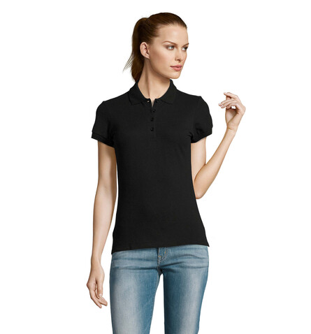 PASSION DAMEN POLO 170g - Schwarz bedrucken, Art.-Nr. S11338-BK-L PASSION DAMEN POLO 170g - Schwarz bedrucken, Art.-Nr. S11338-BK-L