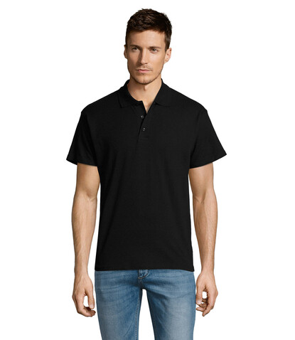 SUMMER II MEN Polo 170g - Schwarz bedrucken, Art.-Nr. S11342-BK-L SUMMER II MEN Polo 170g - Schwarz bedrucken, Art.-Nr. S11342-BK-L