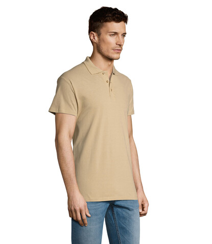 SUMMER II MEN Polo 170g - Sand bedrucken, Art.-Nr. S11342-SA-M