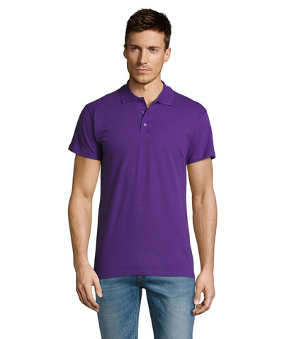 SUMMER II MEN Polo 170g - Dark Purple bedrucken, Art.-Nr. S11342-DA-XL