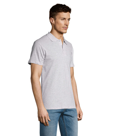 SUMMER II MEN Polo 170g - Ash bedrucken, Art.-Nr. S11342-AS-XS SUMMER II MEN Polo 170g - Ash bedrucken, Art.-Nr. S11342-AS-XS