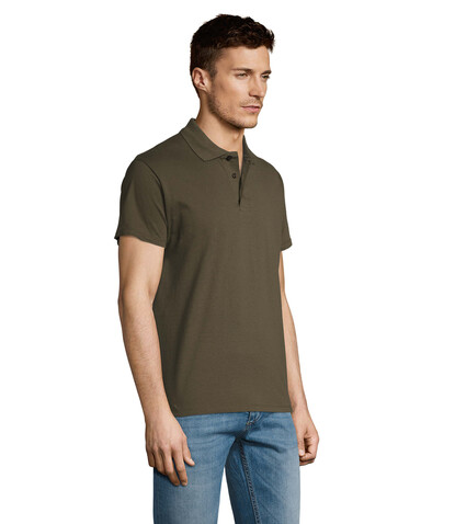 SUMMER II MEN Polo 170g - Army bedrucken, Art.-Nr. S11342-AR-M