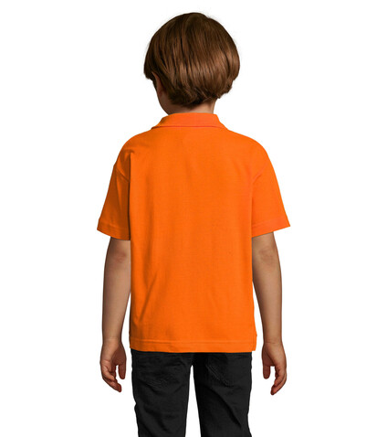 SUMMER II KIDS Polo 170g - Orange bedrucken, Art.-Nr. S11344-OR-L