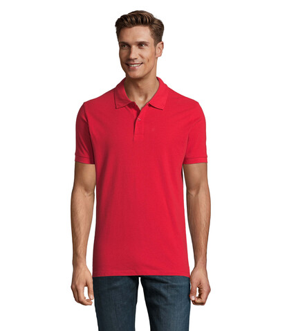 PERFECT MEN Polo 180g - Red bedrucken, Art.-Nr. S11346-RD-S
