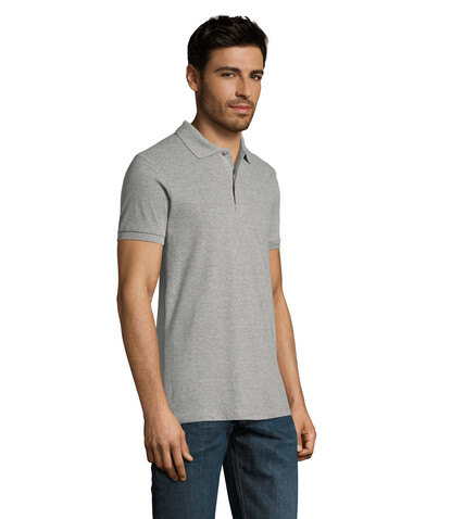 PERFECT MEN Polo 180g - Grau-Melange 2 bedrucken, Art.-Nr. S11346-GY-3XL PERFECT MEN Polo 180g - Grau-Melange 2 bedrucken, Art.-Nr. S11346-GY-3XL