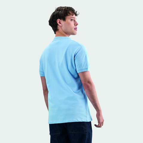 PERFECT MEN Polo 180g - Sky Blue Pique bedrucken, Art.-Nr. S11346-SP-L