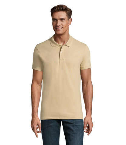 PERFECT MEN Polo 180g - Sand bedrucken, Art.-Nr. S11346-SA-XL PERFECT MEN Polo 180g - Sand bedrucken, Art.-Nr. S11346-SA-XL