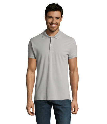 PERFECT MEN Polo 180g - Pure Grey bedrucken, Art.-Nr. S11346-PG-S PERFECT MEN Polo 180g - Pure Grey bedrucken, Art.-Nr. S11346-PG-S