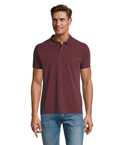 PERFECT MEN Polo 180g - Heather Oxblood bedrucken, Art.-Nr. S11346-HX-XL PERFECT MEN Polo 180g - Heather Oxblood bedrucken, Art.-Nr. S11346-HX-XL