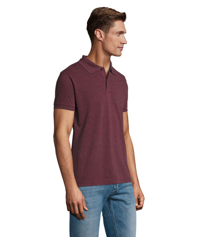 PERFECT MEN Polo 180g - Heather Oxblood bedrucken, Art.-Nr. S11346-HX-XL PERFECT MEN Polo 180g - Heather Oxblood bedrucken, Art.-Nr. S11346-HX-XL