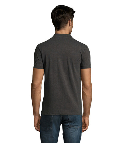 PERFECT MEN Polo 180g - Charcoal Melange bedrucken, Art.-Nr. S11346-CE-L PERFECT MEN Polo 180g - Charcoal Melange bedrucken, Art.-Nr. S11346-CE-L