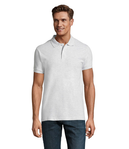 PERFECT MEN Polo 180g - Ash bedrucken, Art.-Nr. S11346-AS-L PERFECT MEN Polo 180g - Ash bedrucken, Art.-Nr. S11346-AS-L