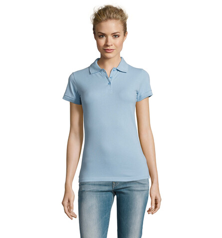 PERFECT DAMEN POLO 180g - Sky Blue Pique bedrucken, Art.-Nr. S11347-SP-XXL PERFECT DAMEN POLO 180g - Sky Blue Pique bedrucken, Art.-Nr. S11347-SP-XXL