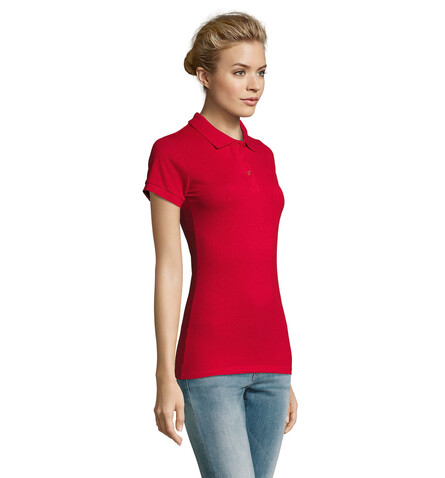 PERFECT DAMEN POLO 180g - Red bedrucken, Art.-Nr. S11347-RD-L PERFECT DAMEN POLO 180g - Red bedrucken, Art.-Nr. S11347-RD-L