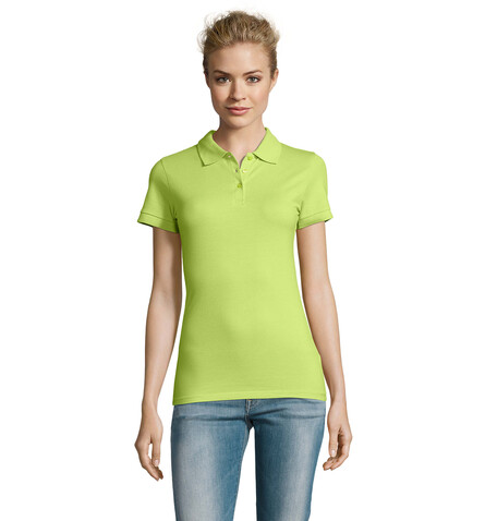PERFECT DAMEN POLO 180g - Apple Green bedrucken, Art.-Nr. S11347-AG-XL