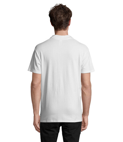 SPRING II MEN Polo 210g - White bedrucken, Art.-Nr. S11362-WH-XL