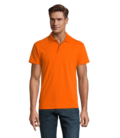 SPRING II MEN Polo 210g - Orange bedrucken, Art.-Nr. S11362-OR-M SPRING II MEN Polo 210g - Orange bedrucken, Art.-Nr. S11362-OR-M