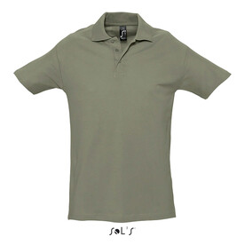 SPRING II MEN Polo 210g - Khaki bedrucken, Art.-Nr. S11362-KH-XXL