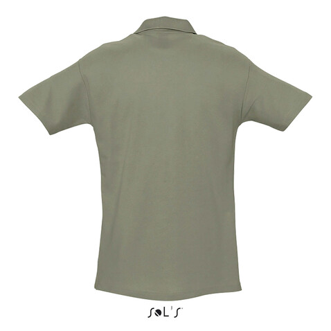 SPRING II MEN Polo 210g - Khaki bedrucken, Art.-Nr. S11362-KH-M