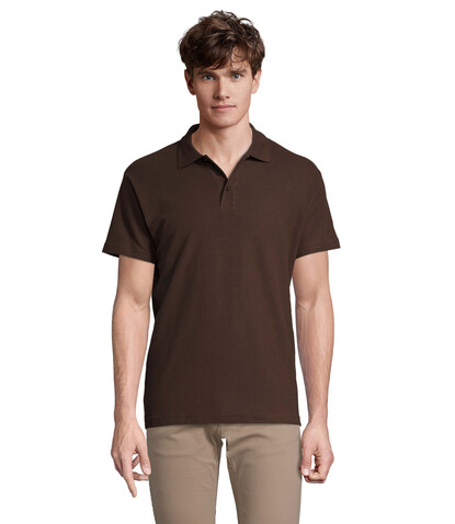 SPRING II MEN Polo 210g - Chocolate bedrucken, Art.-Nr. S11362-CH-L SPRING II MEN Polo 210g - Chocolate bedrucken, Art.-Nr. S11362-CH-L
