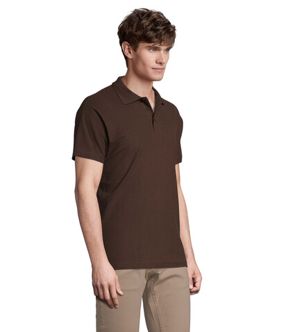 SPRING II MEN Polo 210g - Chocolate bedrucken, Art.-Nr. S11362-CH-L SPRING II MEN Polo 210g - Chocolate bedrucken, Art.-Nr. S11362-CH-L