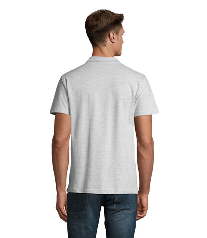 SPRING II MEN Polo 210g - Ash bedrucken, Art.-Nr. S11362-AS-L