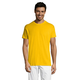 REGENT Uni T-Shirt 150g - Gold bedrucken, Art.-Nr. S11380-GO-5XL