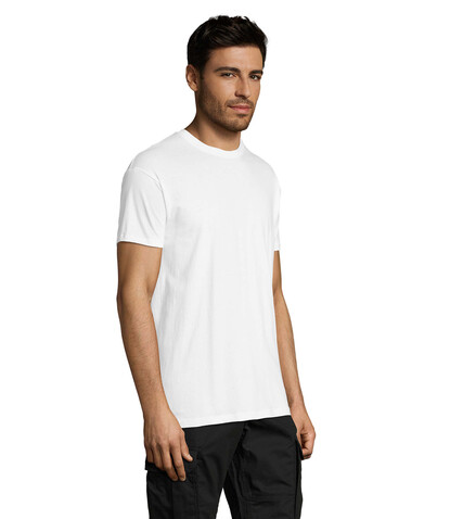 REGENT Uni T-Shirt 150g - White bedrucken, Art.-Nr. S11380-WH-L