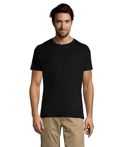 REGENT Uni T-Shirt 150g - Deep Black bedrucken, Art.-Nr. S11380-DB-3XL REGENT Uni T-Shirt 150g - Deep Black bedrucken, Art.-Nr. S11380-DB-3XL