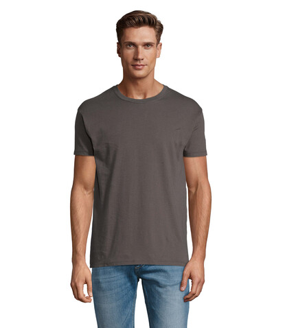 REGENT Uni T-Shirt 150g - Dunkelgrau bedrucken, Art.-Nr. S11380-DG-3XL
