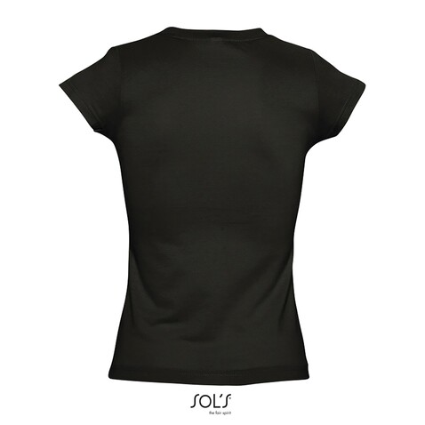 MOON DAMENT-SHIRT 150g - Deep Black bedrucken, Art.-Nr. S11388-DB-XXL MOON DAMENT-SHIRT 150g - Deep Black bedrucken, Art.-Nr. S11388-DB-XXL