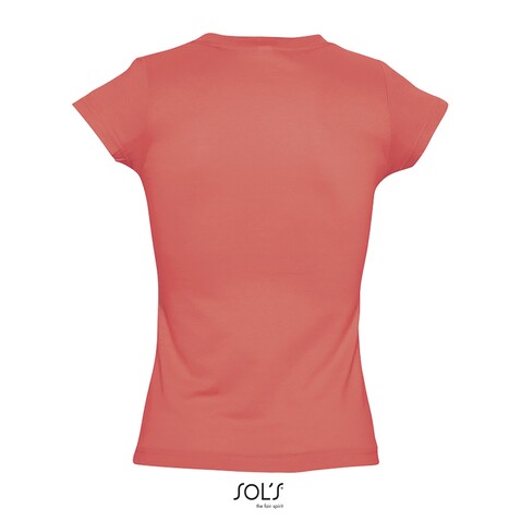 MOON DAMENT-SHIRT 150g - Koralle bedrucken, Art.-Nr. S11388-CO-M MOON DAMENT-SHIRT 150g - Koralle bedrucken, Art.-Nr. S11388-CO-M