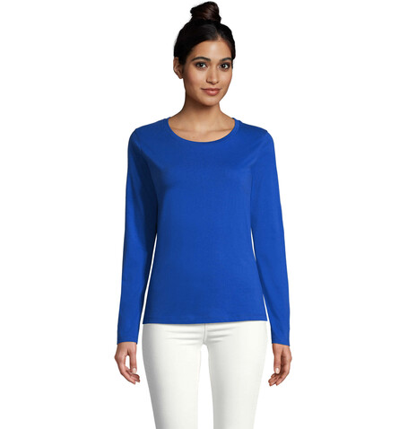 MAJESTIC DAMENT-SHIRT 150g - Royal Blue bedrucken, Art.-Nr. S11425-RB-L