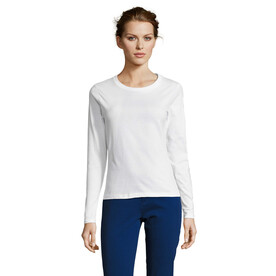 MAJESTIC DAMENT-SHIRT 150g - White bedrucken, Art.-Nr. S11425-WH-XXL
