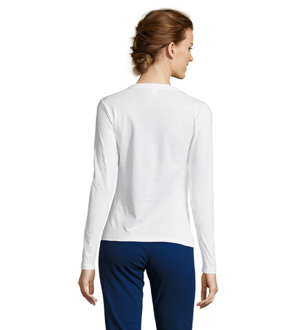 MAJESTIC DAMENT-SHIRT 150g - White bedrucken, Art.-Nr. S11425-WH-XXL