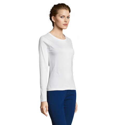 MAJESTIC DAMENT-SHIRT 150g - White bedrucken, Art.-Nr. S11425-WH-XXL