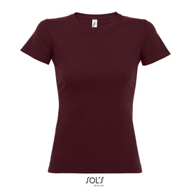 IMPERIAL WOMEN T-Shirt 190g - Burgundy bedrucken, Art.-Nr. S11502-BG-S