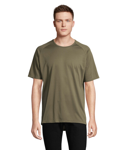SPORTY MEN T-Shirt - Army bedrucken, Art.-Nr. S11939-AR-M