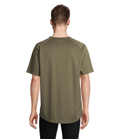 SPORTY MEN T-Shirt - Army bedrucken, Art.-Nr. S11939-AR-M