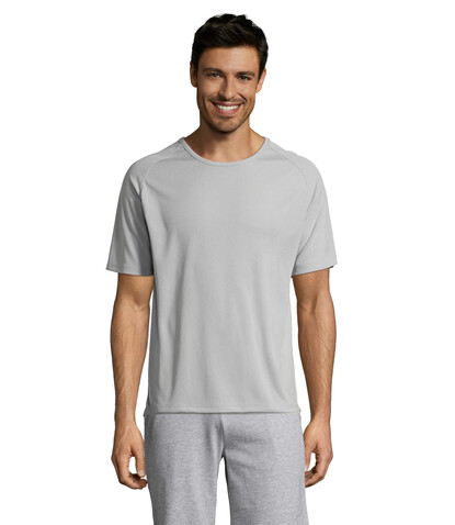 SPORTY MEN T-Shirt - Pure Grey bedrucken, Art.-Nr. S11939-PG-L